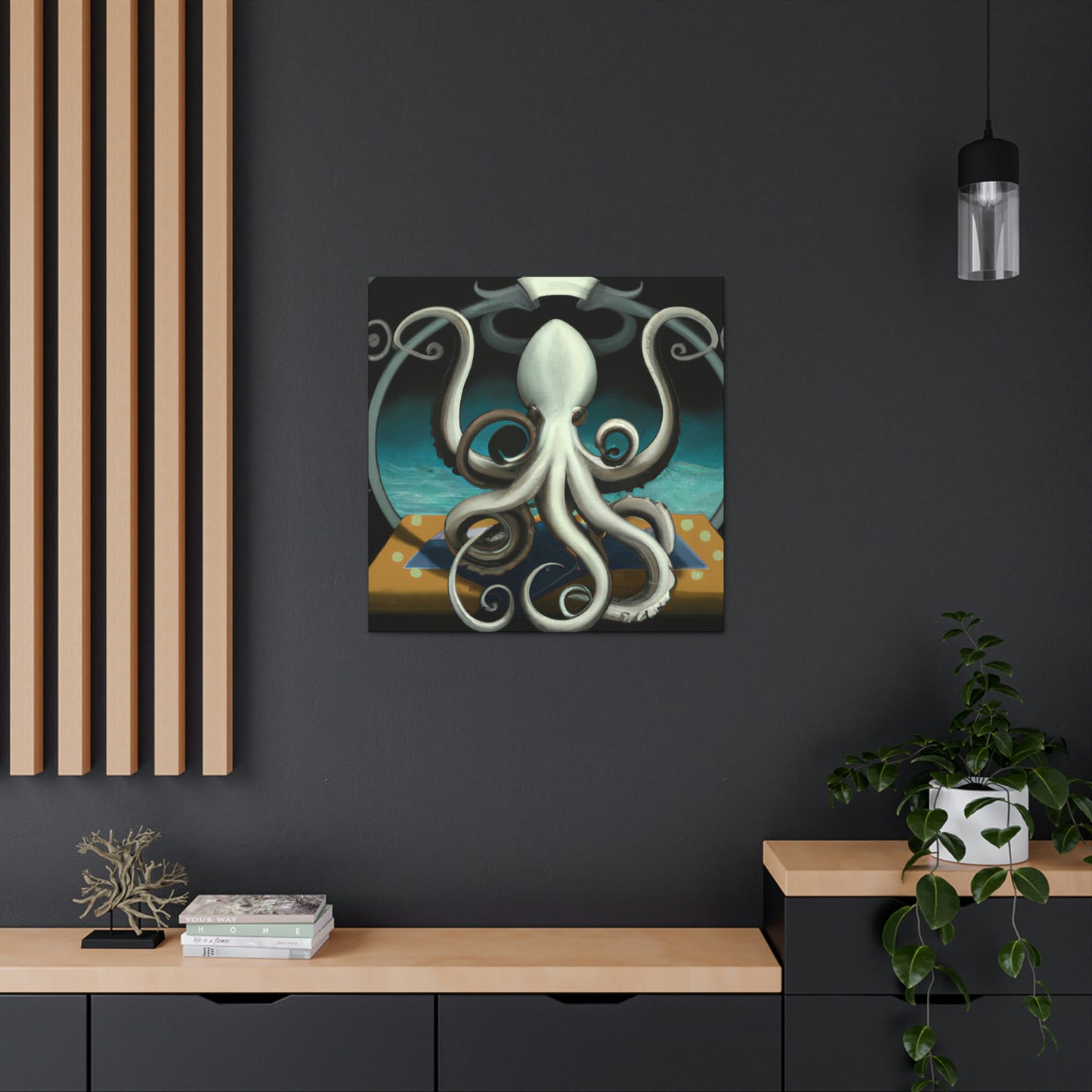 "Octopus at Dusk Dusk" - Canvas