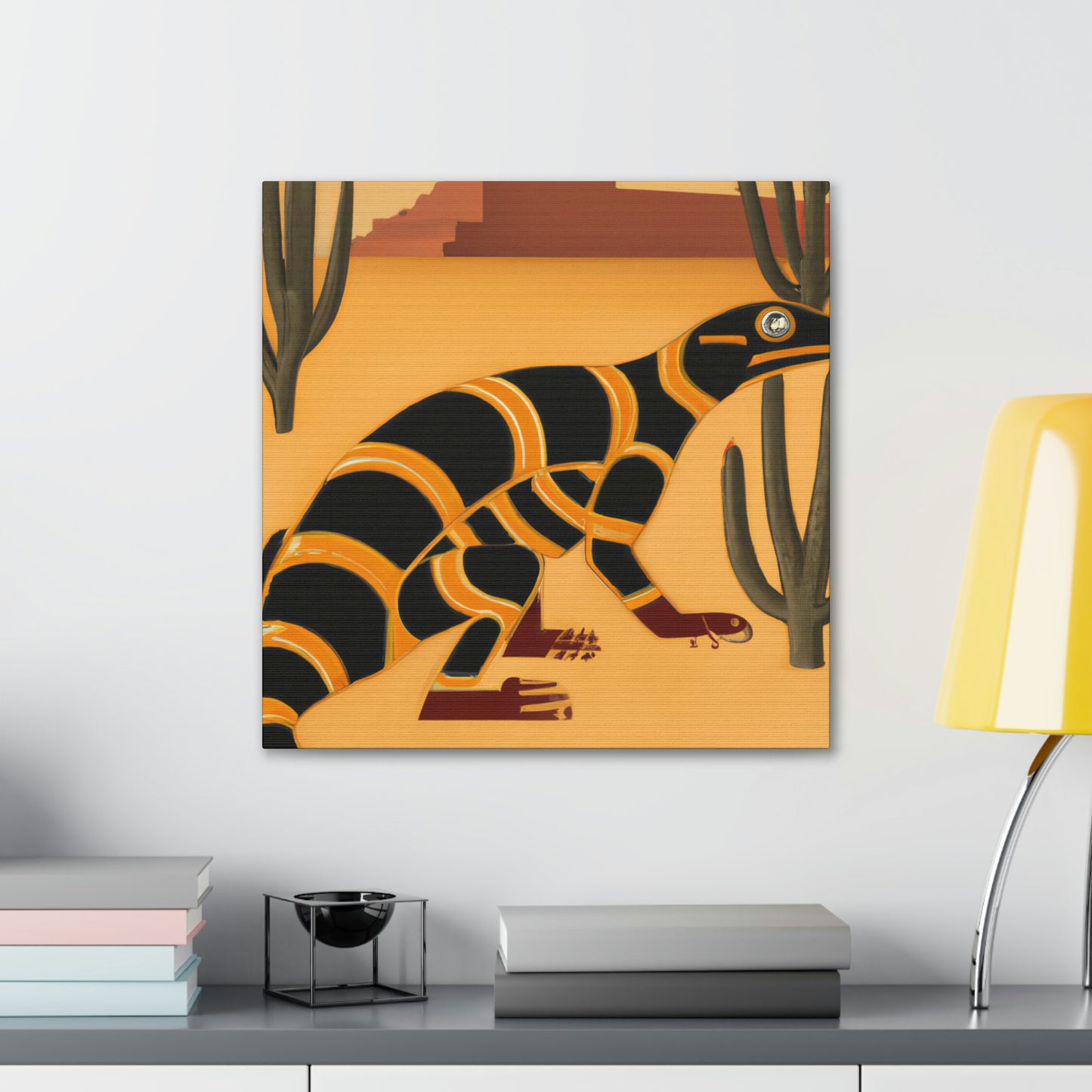 "Gila Monster Glistens" - Canvas