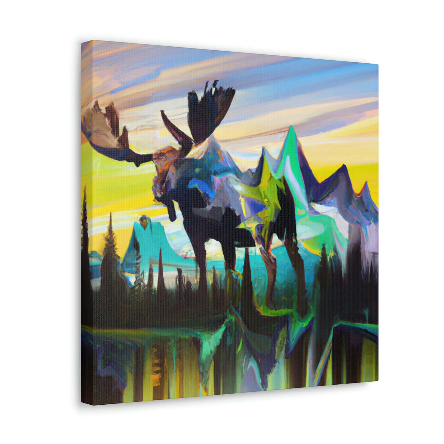 Moose in Art Deco - Canvas