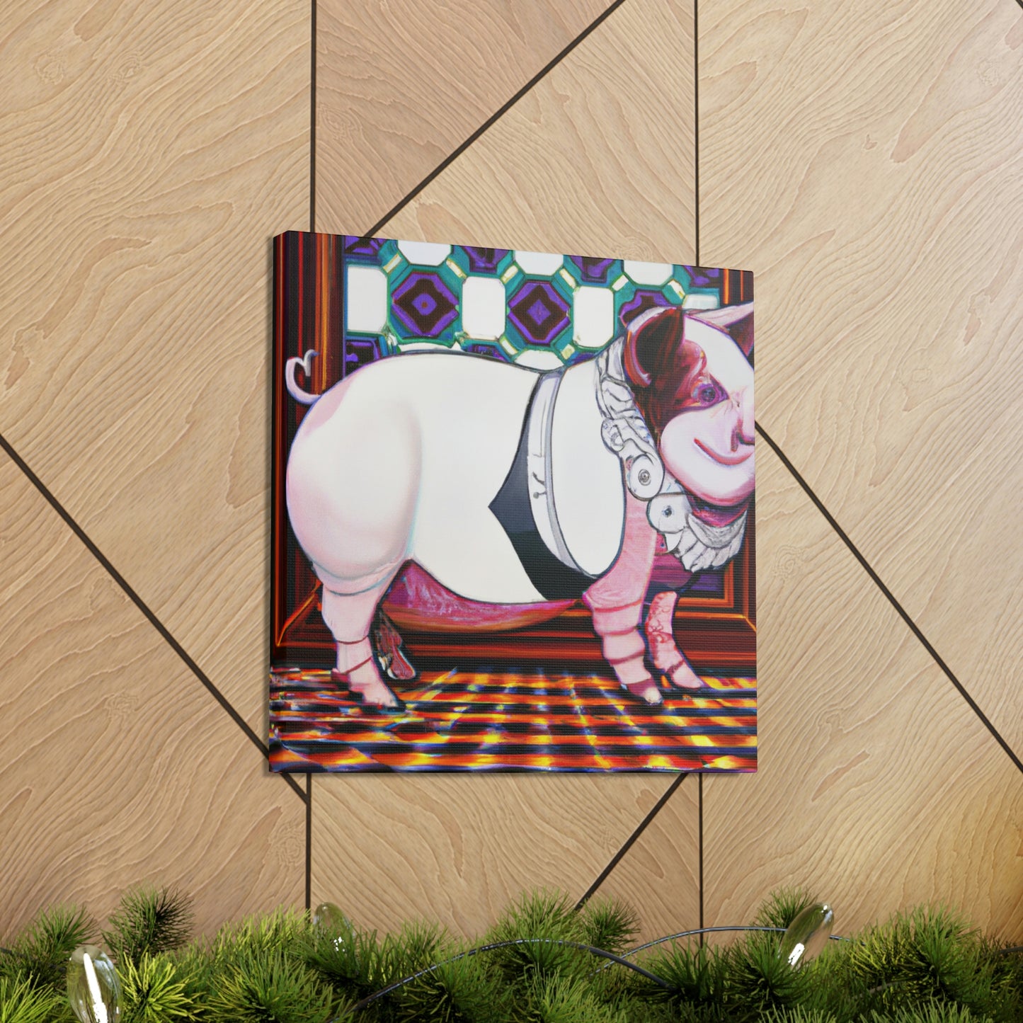 "Piggy Power Dance!" - Canvas