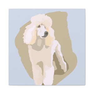 "Poodle in Minimalism" - Canvas