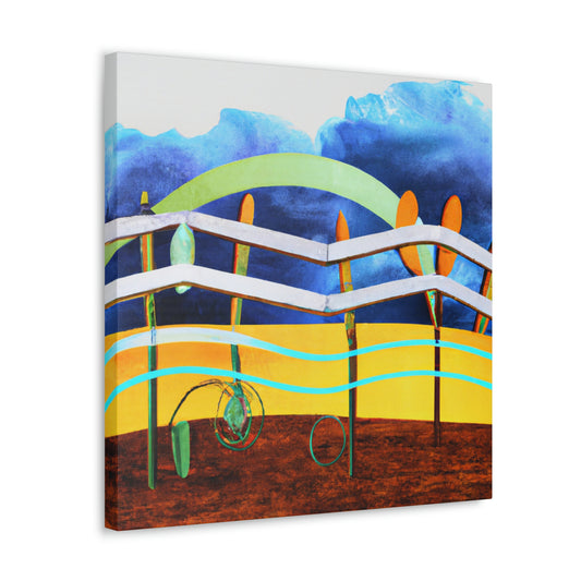 "Fence Delivered Mystery" - Canvas