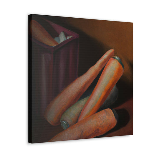 "Carrot's Captivating Glow" - Canvas