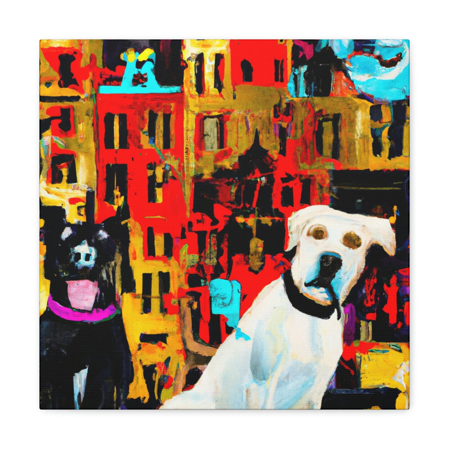 Dogs in Baroque Style - Canvas