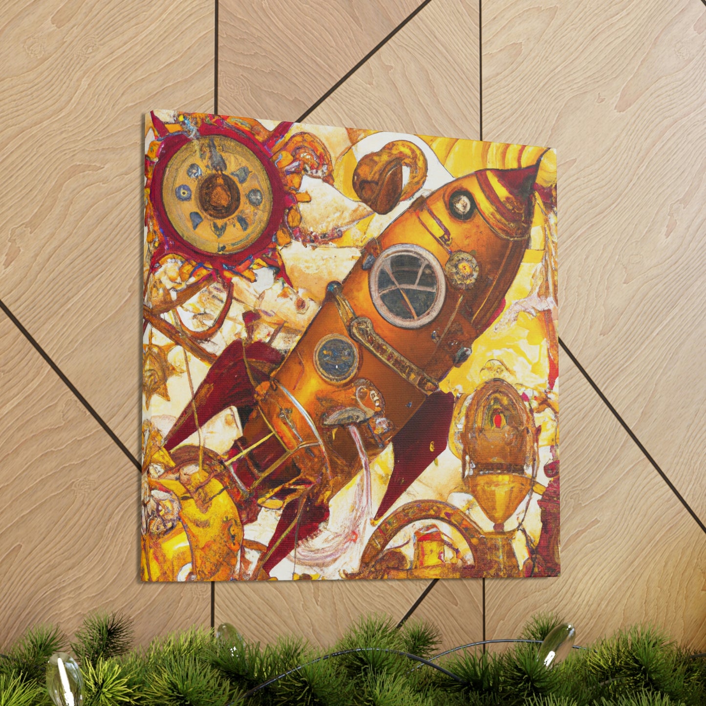 "Space Shuttle Steampunk Dream" - Canvas