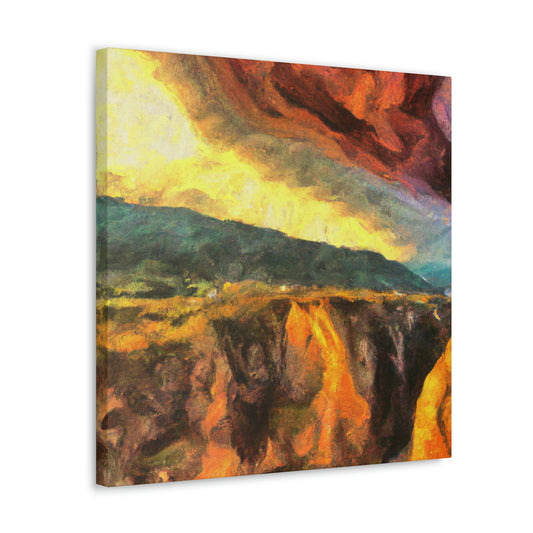 "Canyon in contrast Colors" - Canvas