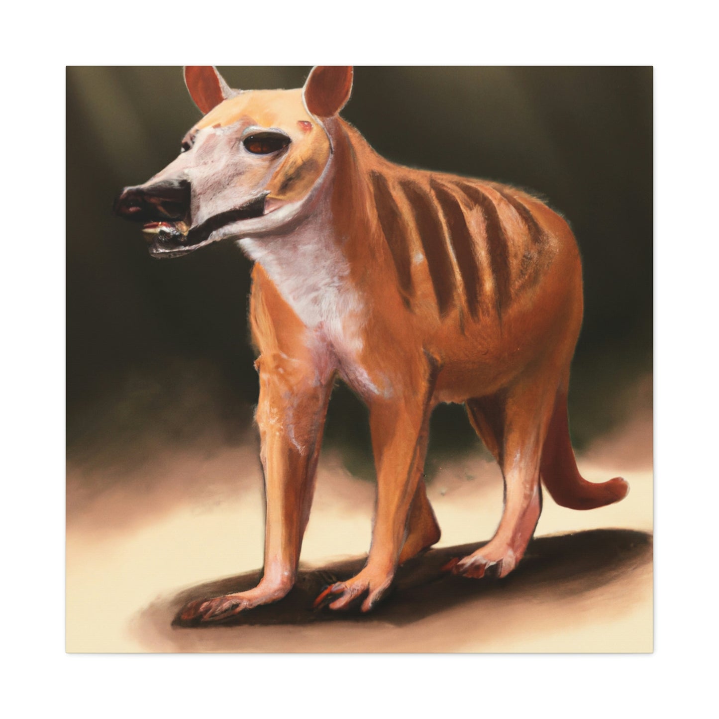 "The Tasmanian Tiger Awakens" - Canvas