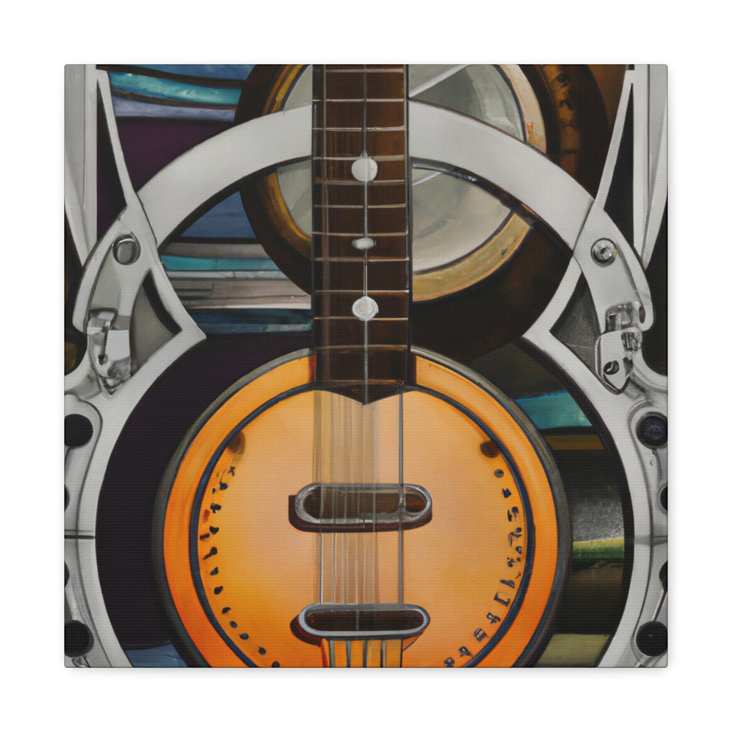 "Banjo in Art Deco" - Canvas