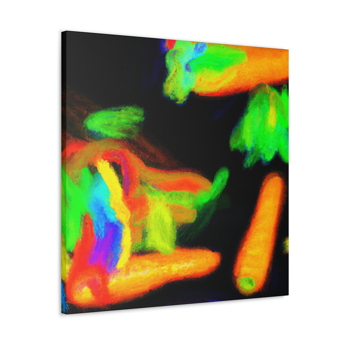 'Carrot Color Explosion' - Canvas