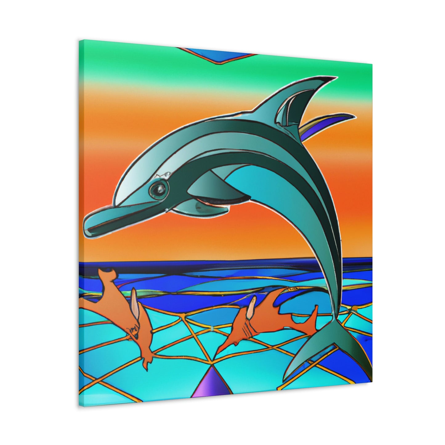 Gliding Dolphin Majesty - Canvas