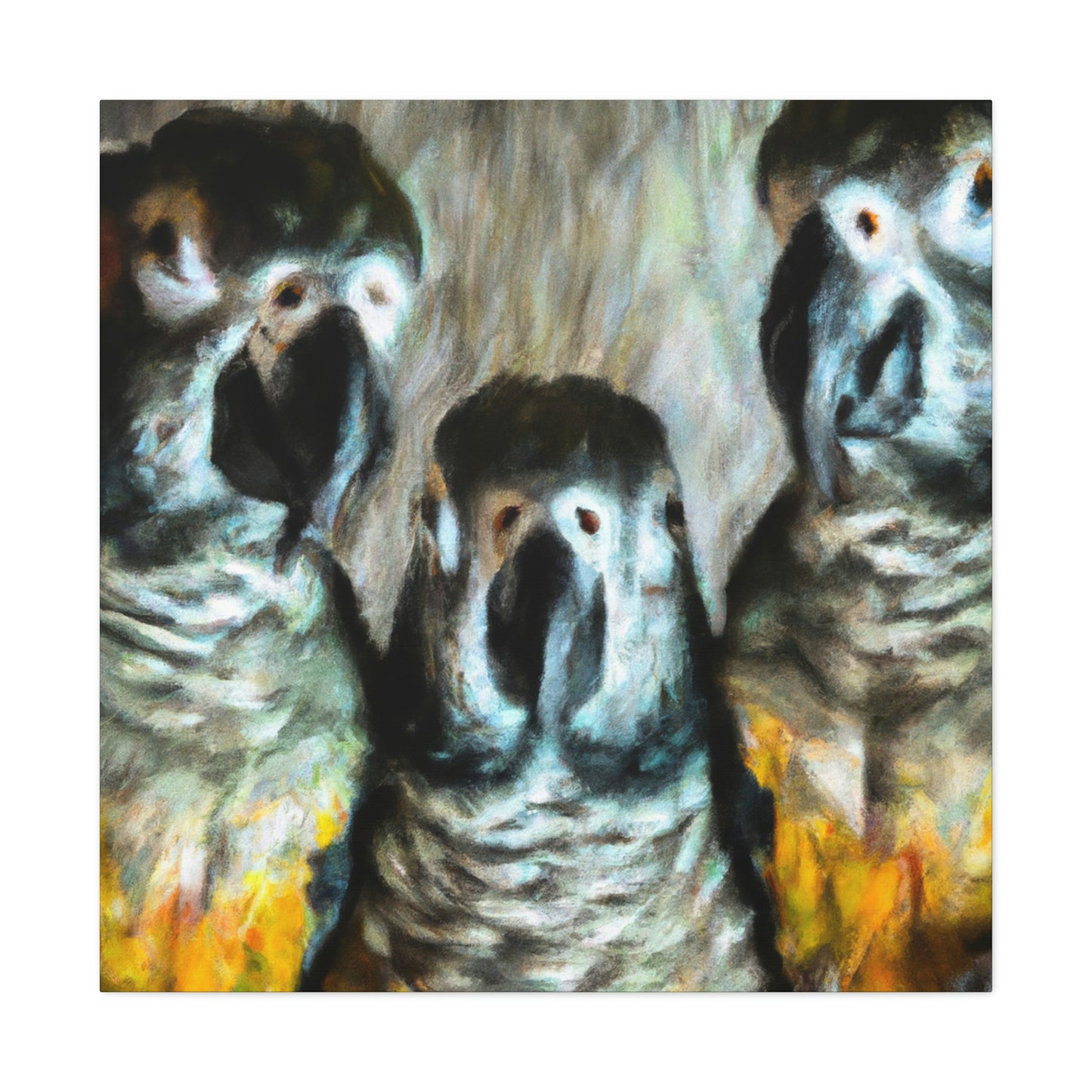 Parrot Party in Senegal - Canvas