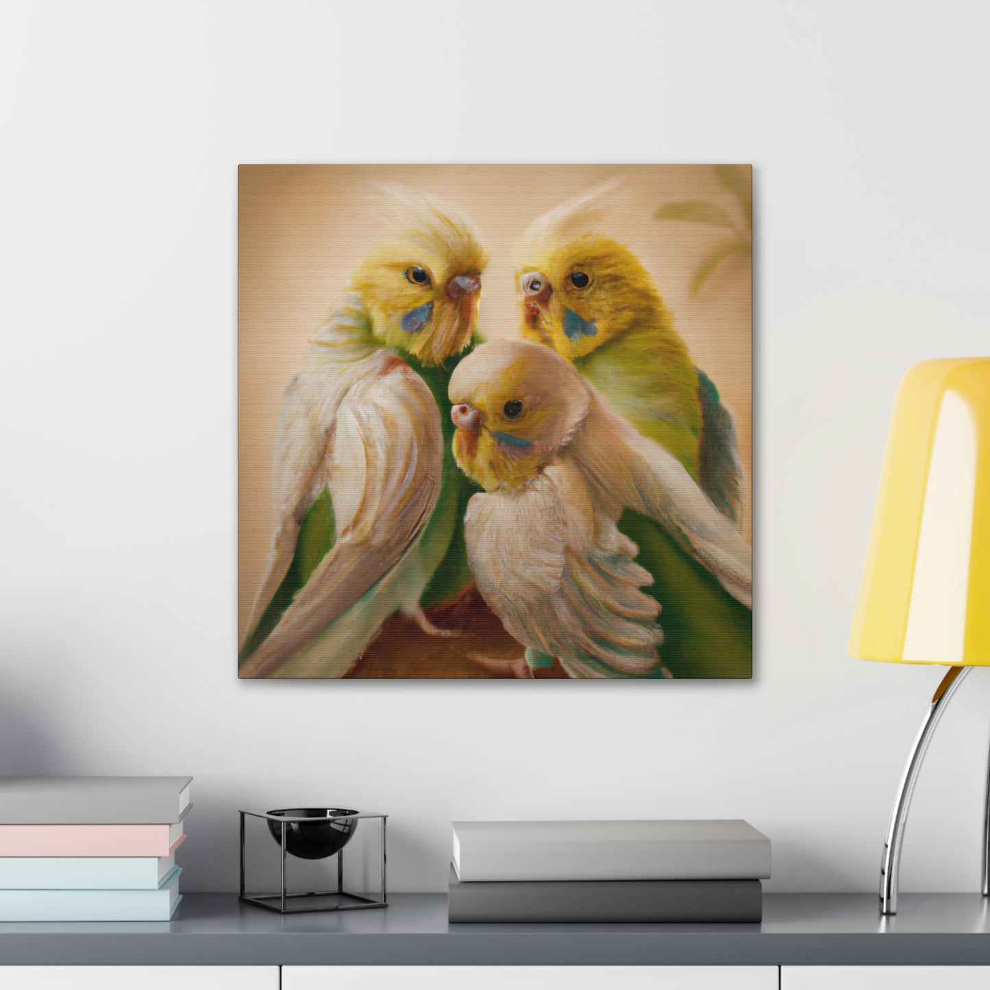 Budgies in Renaissance - Canvas