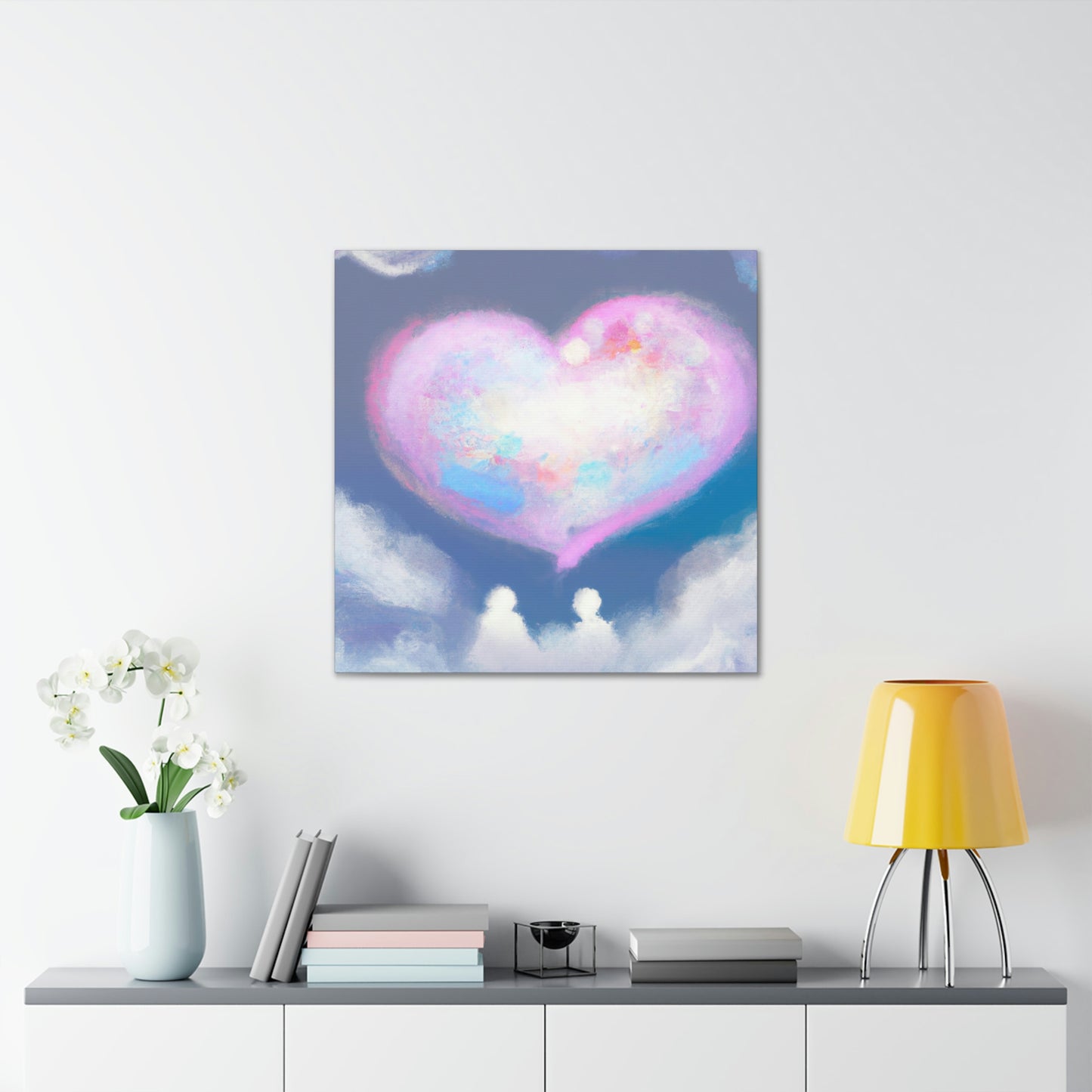 Hearts in Heaven's Clouds - Canvas