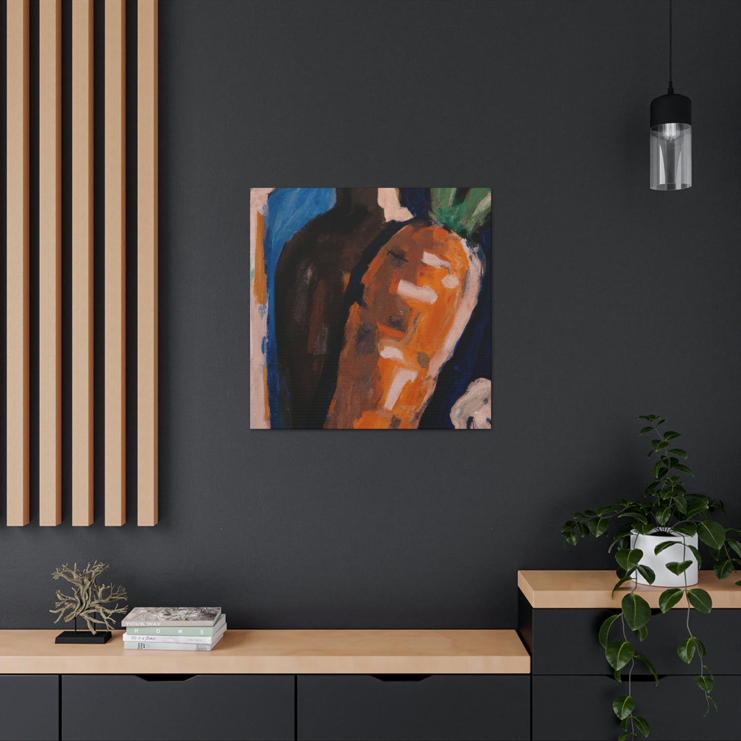 "Carrot in Fauve Hues" - Canvas