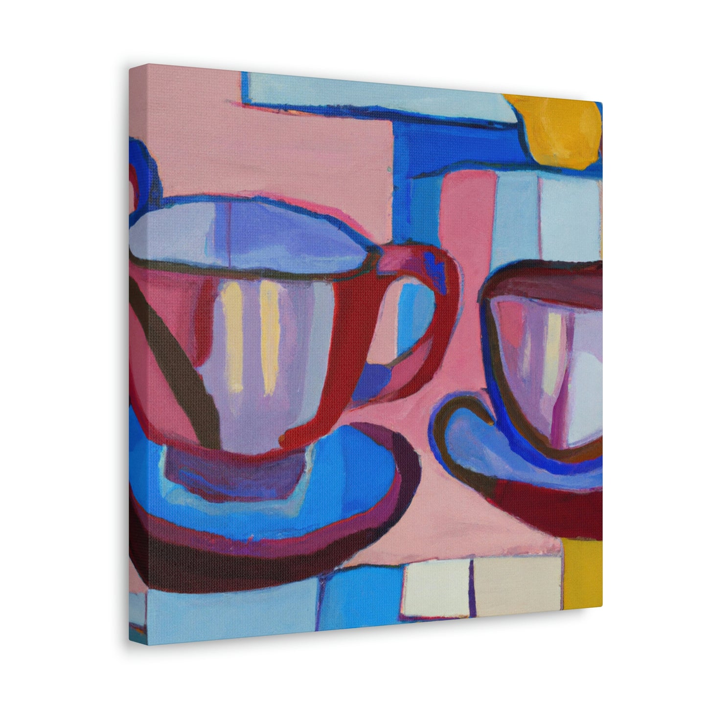 "Tea Cups in Movement" - Canvas