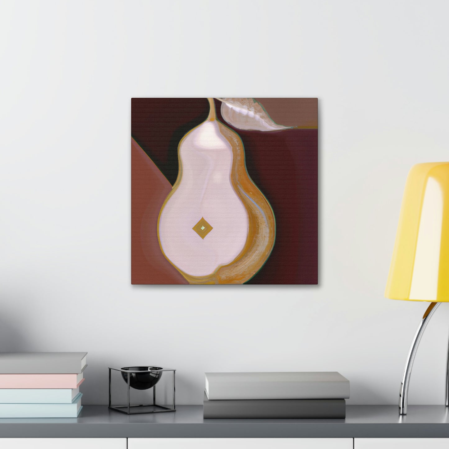 "Pear in Art Deco". - Canvas