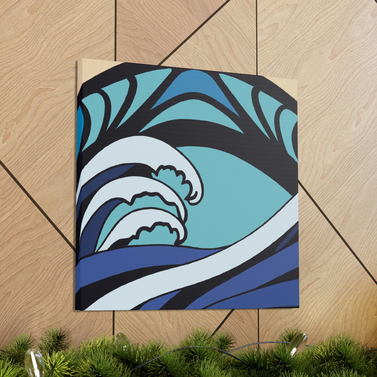 "Waves of Blue Luxury" - Canvas