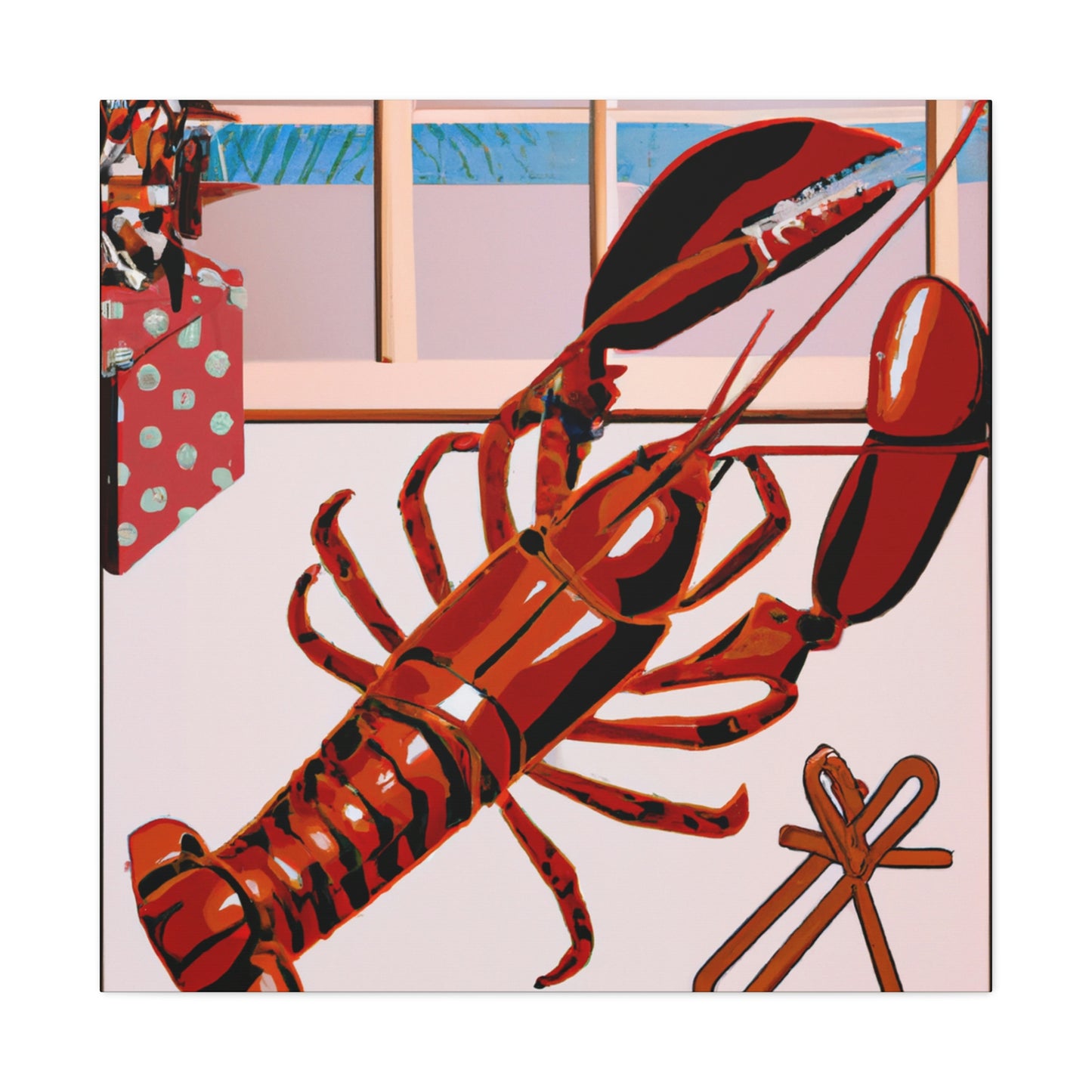 "Lobster's Glow Glamours" - Canvas