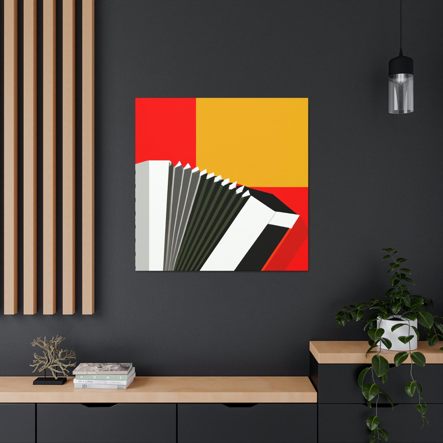 "Accordion Minimalism" - Canvas