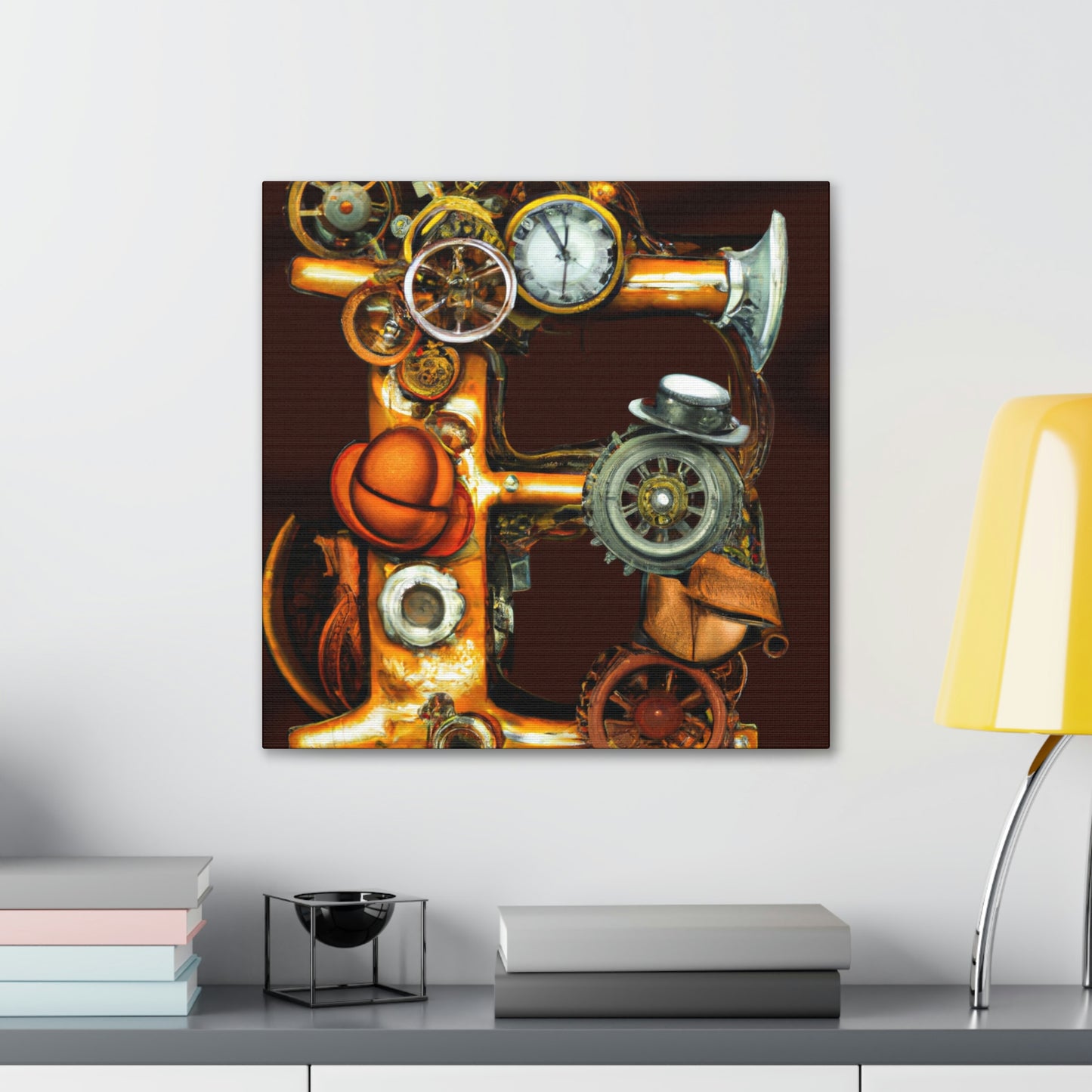 Steam-Powered Reflection - Canvas