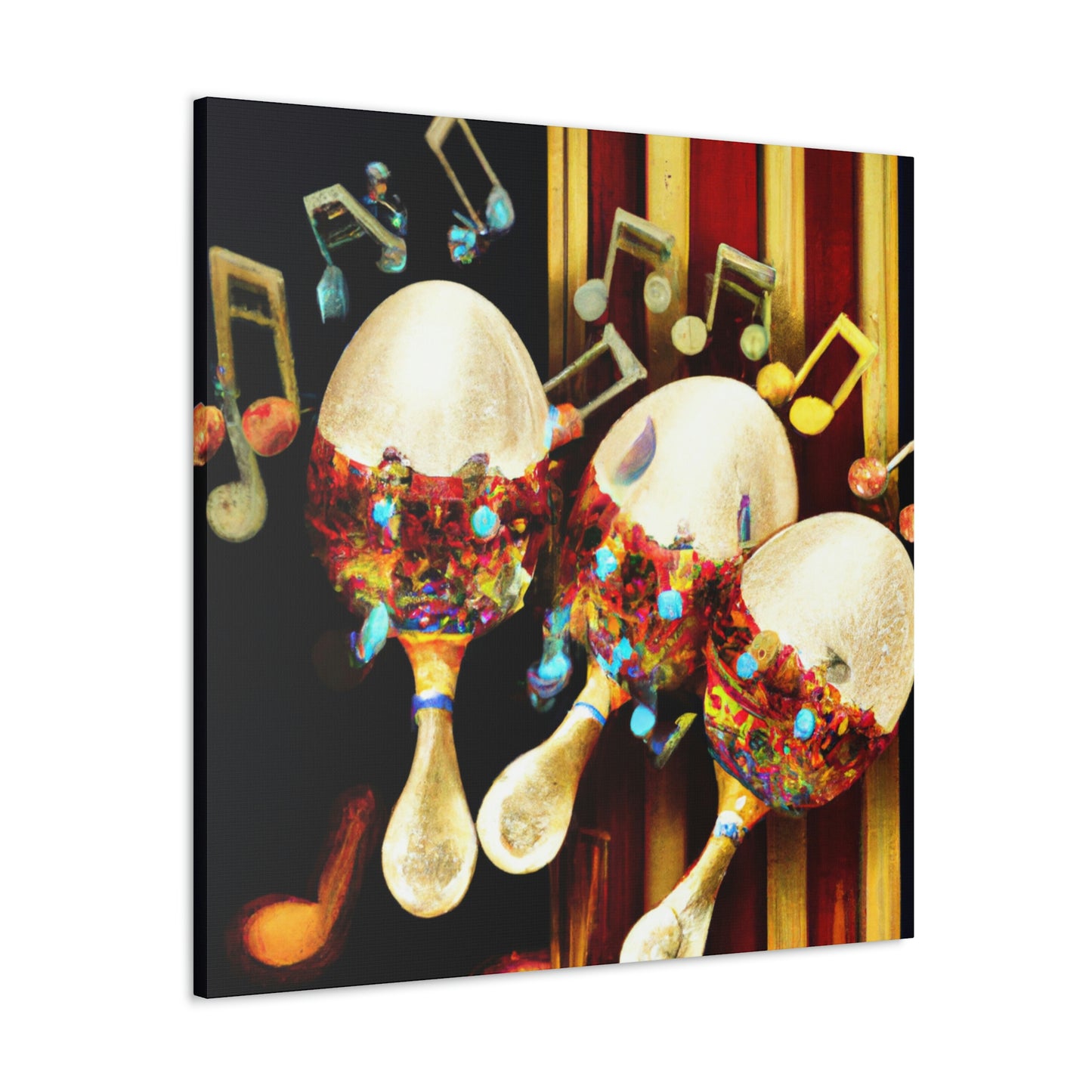 Maracas of Midnight Jazz - Canvas