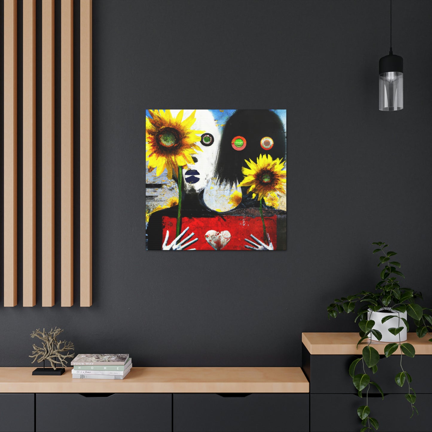 "Love and Sunflowers Bloom" - Canvas