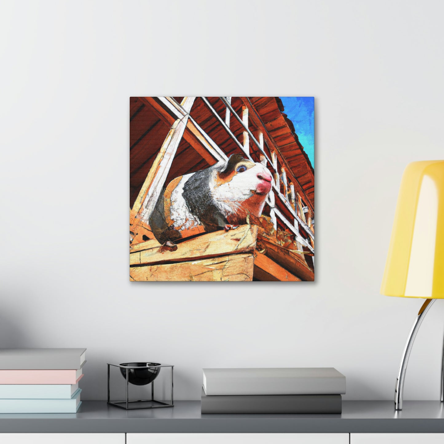 Guinea Pig Graffiti Art - Canvas