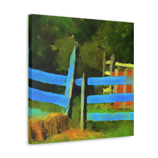 "Fence at Sunrise" - Canvas