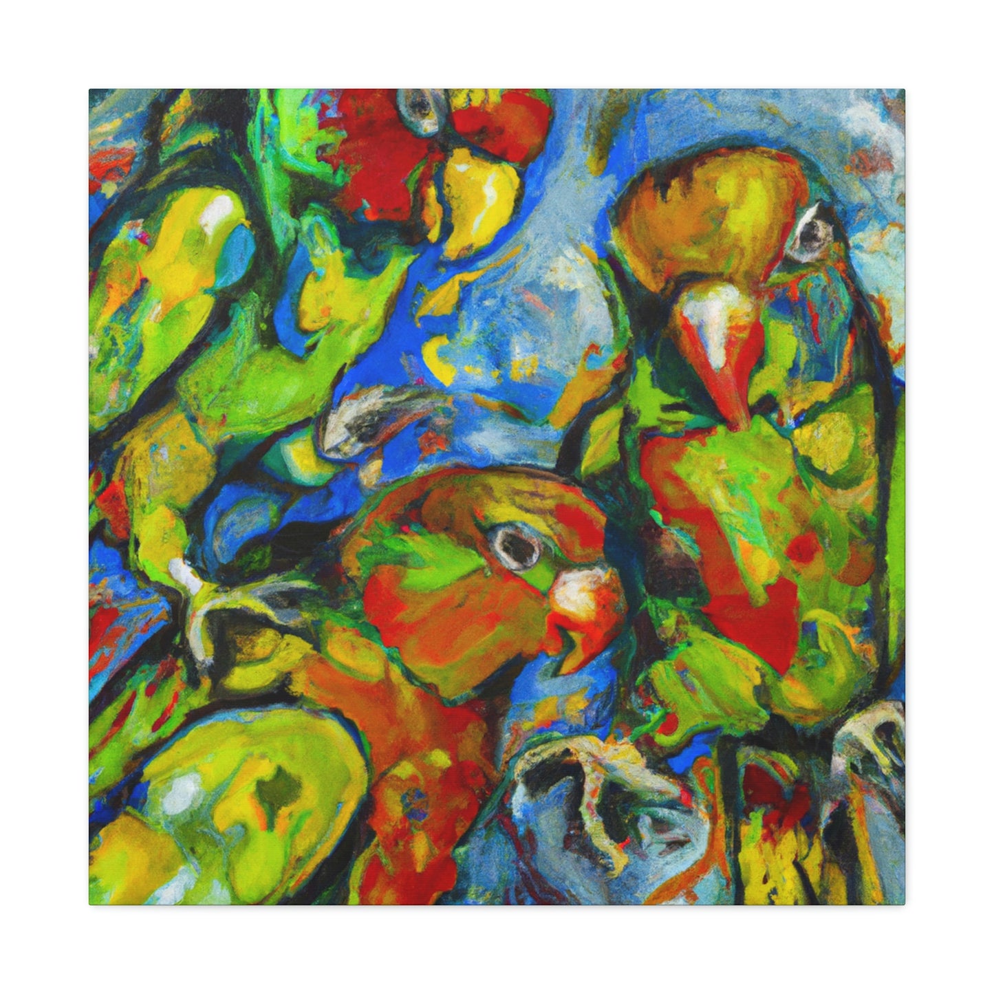 "Conures in a Dreamscape" - Canvas