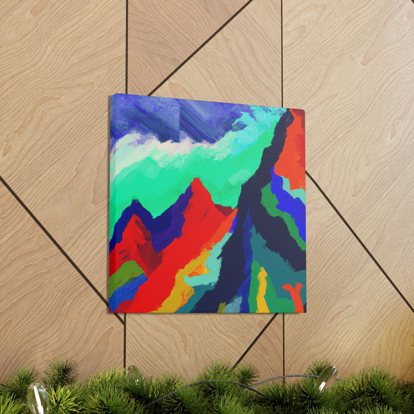 Mountain Majesty Abstract - Canvas