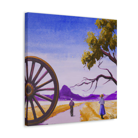 "Wagon Wheel Opulence" - Canvas