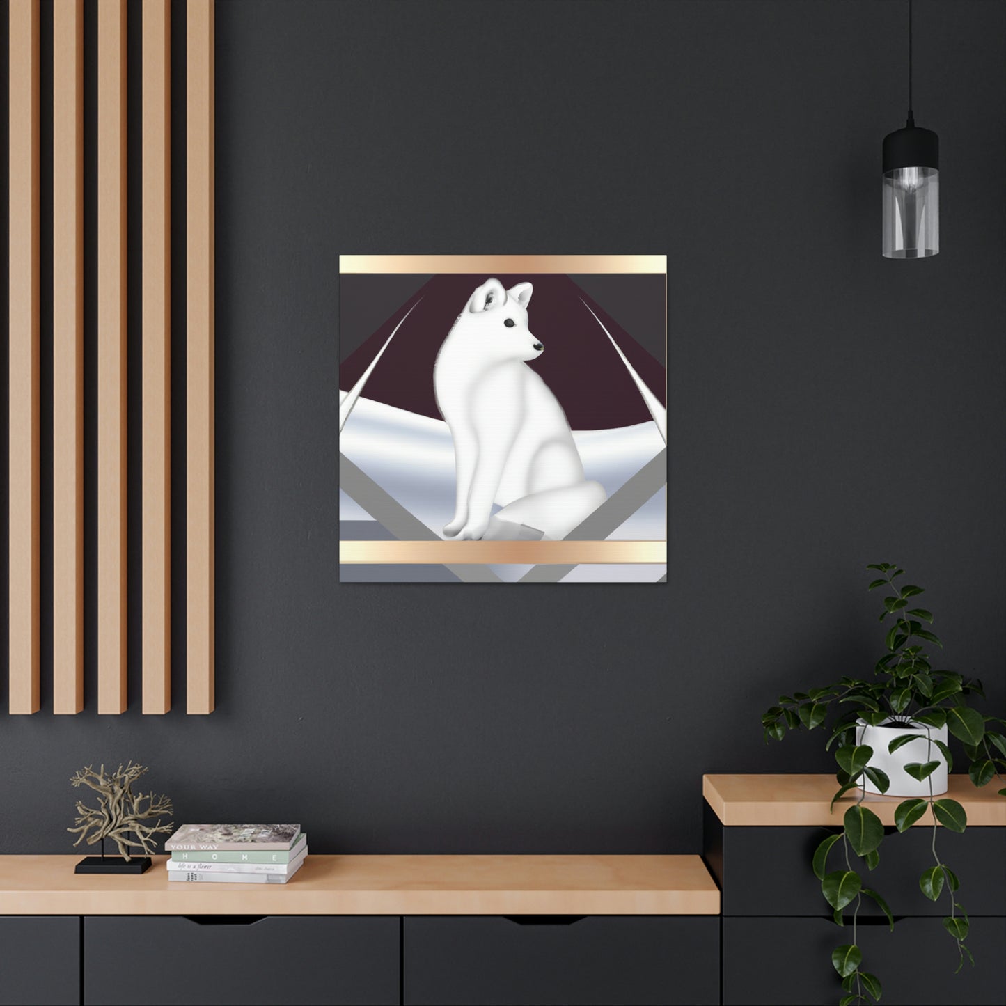 Frozen Fox Luster - Canvas