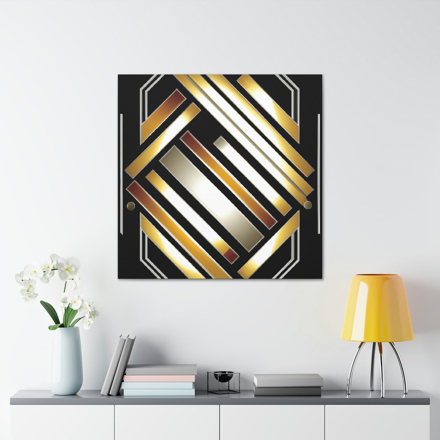 Aurora's Radiant Reflection. - Canvas