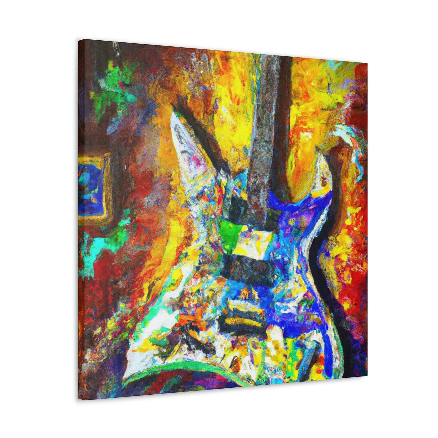 "Electric Guitar Enigma" - Canvas