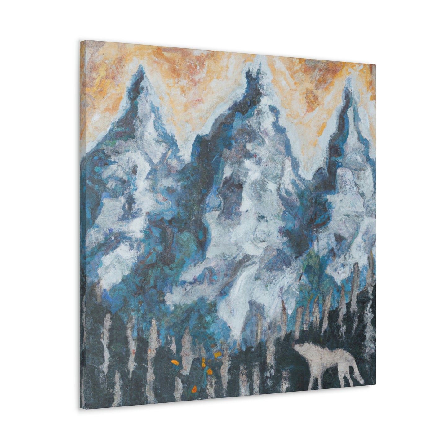 Wolf in the Woods - Canvas