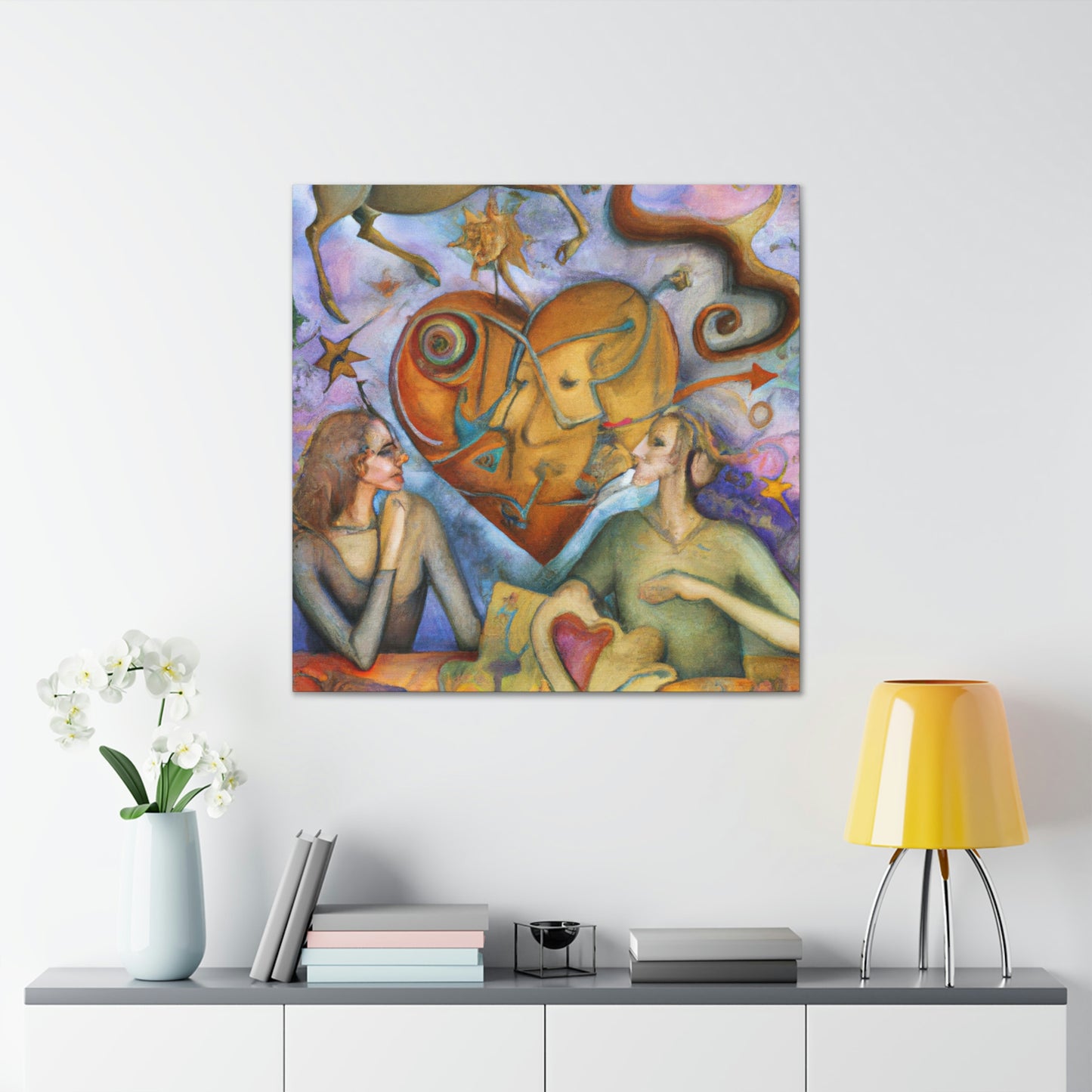 Love's Starry Night - Canvas