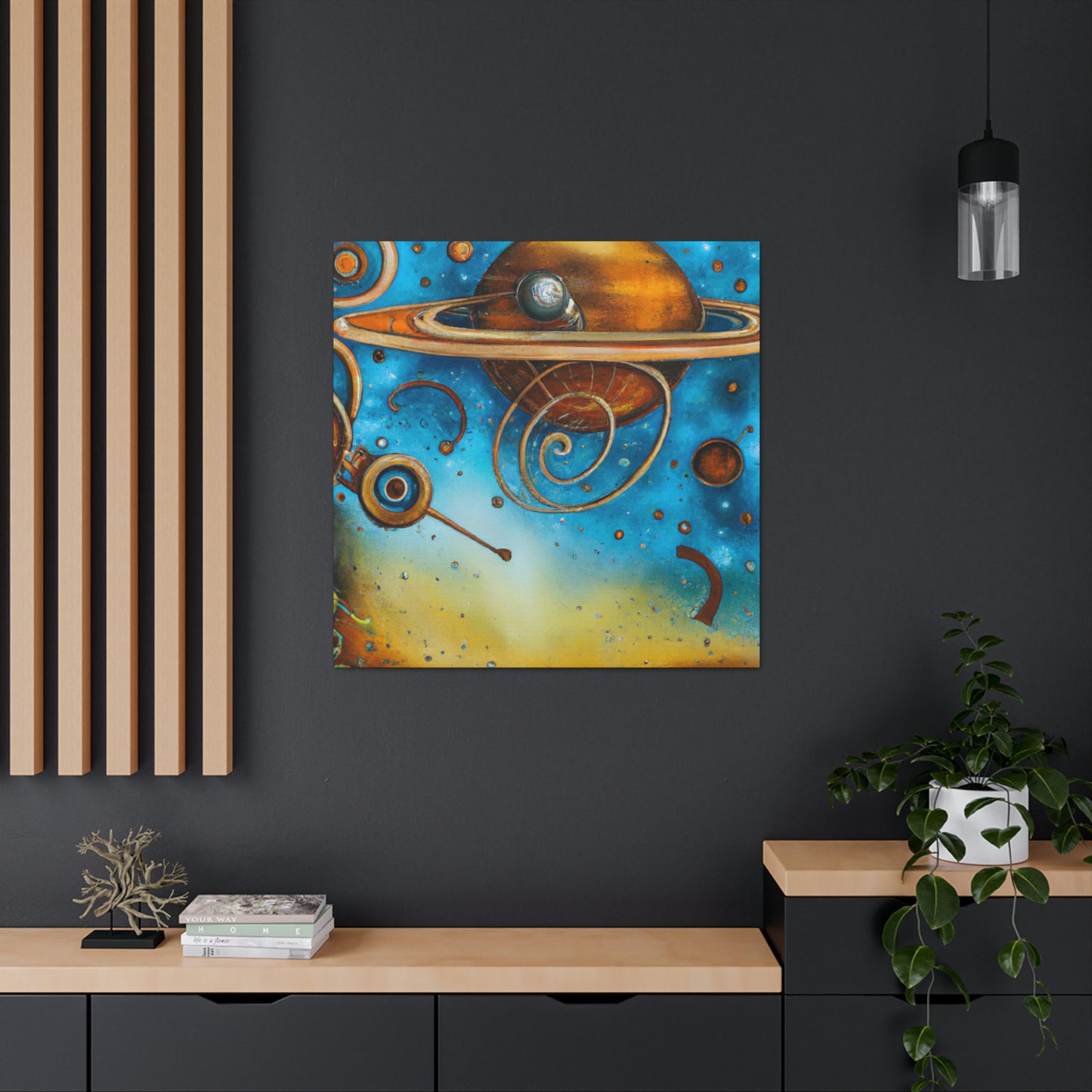 Uranus in Steampunk - Canvas