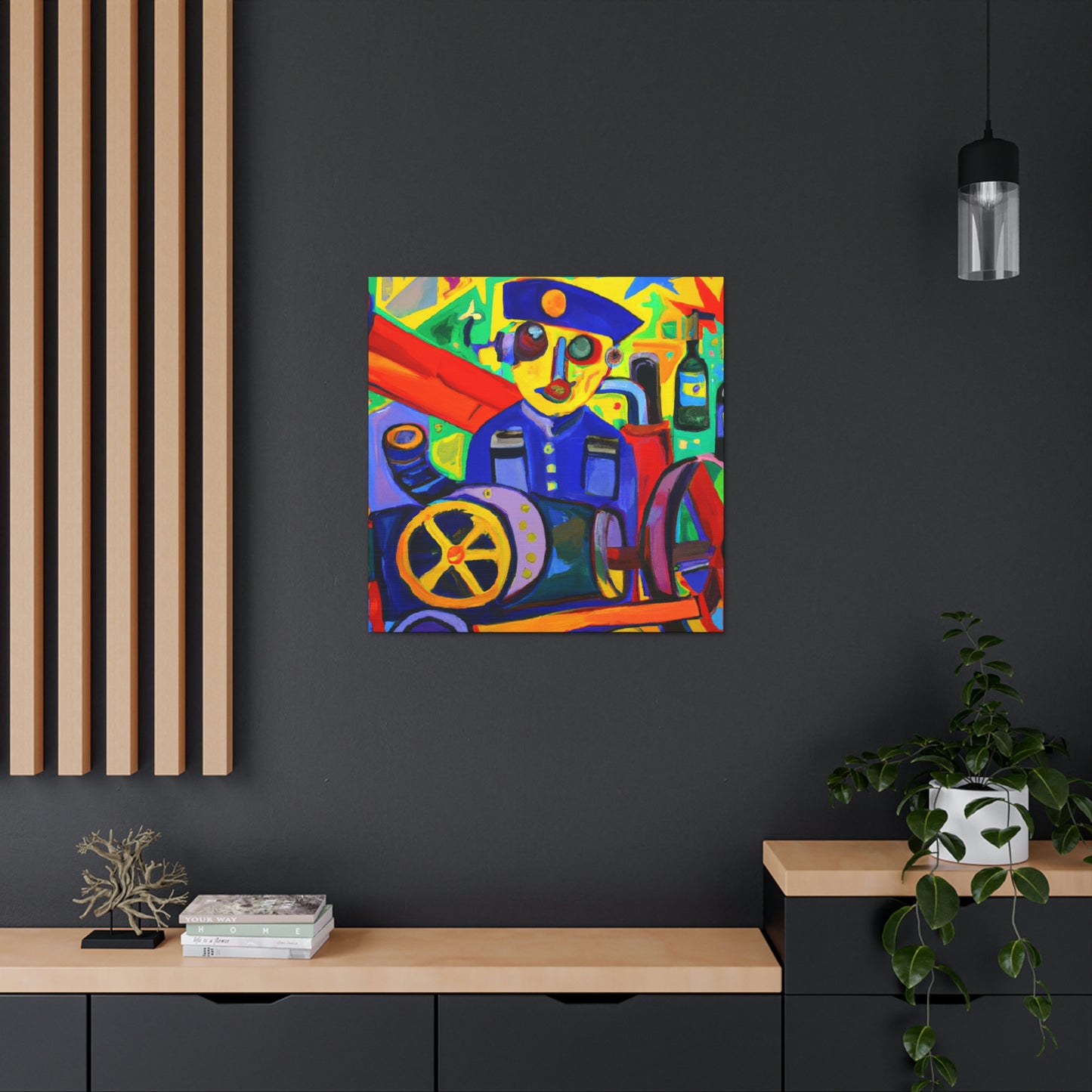 Mechanic in Flamboyance - Canvas