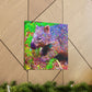 "Wombat in Pointillism" - Canvas