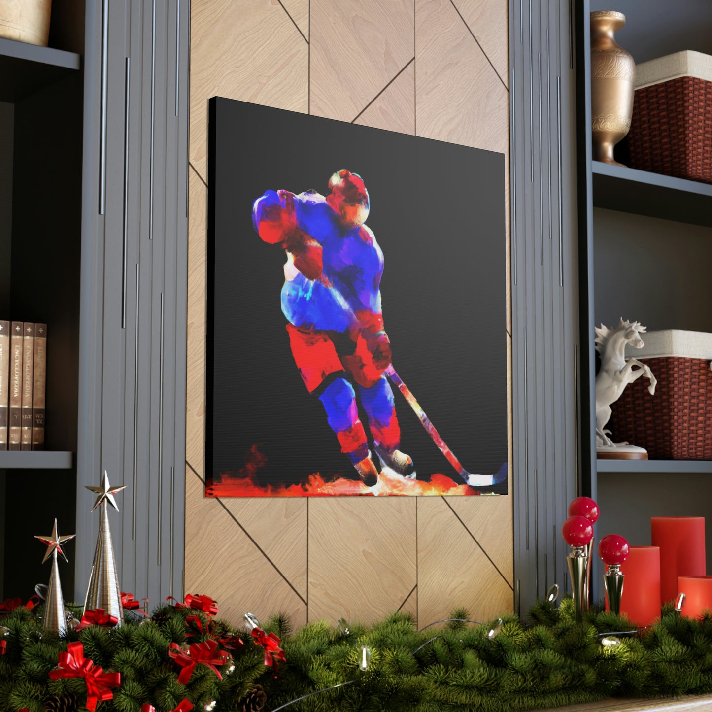 Hockey on Ice Art - Canvas