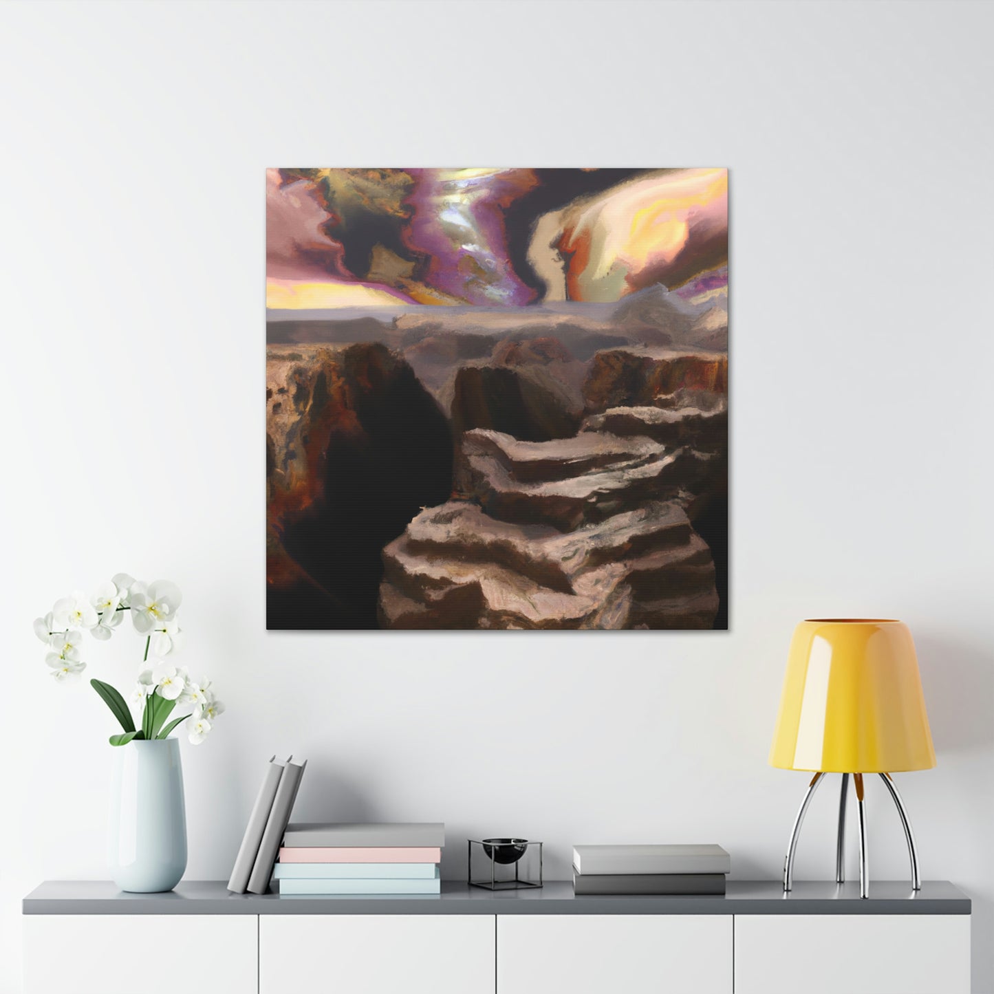 Canyon Awaits Mystery - Canvas