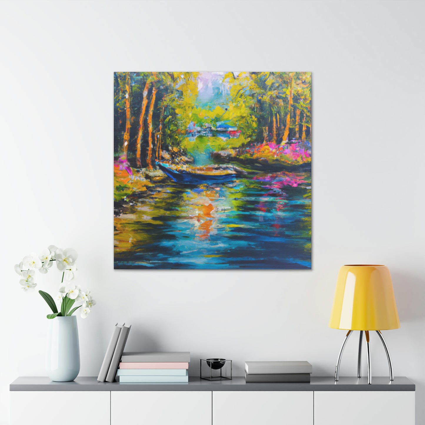 "Sunlit Countryside Bliss" - Canvas