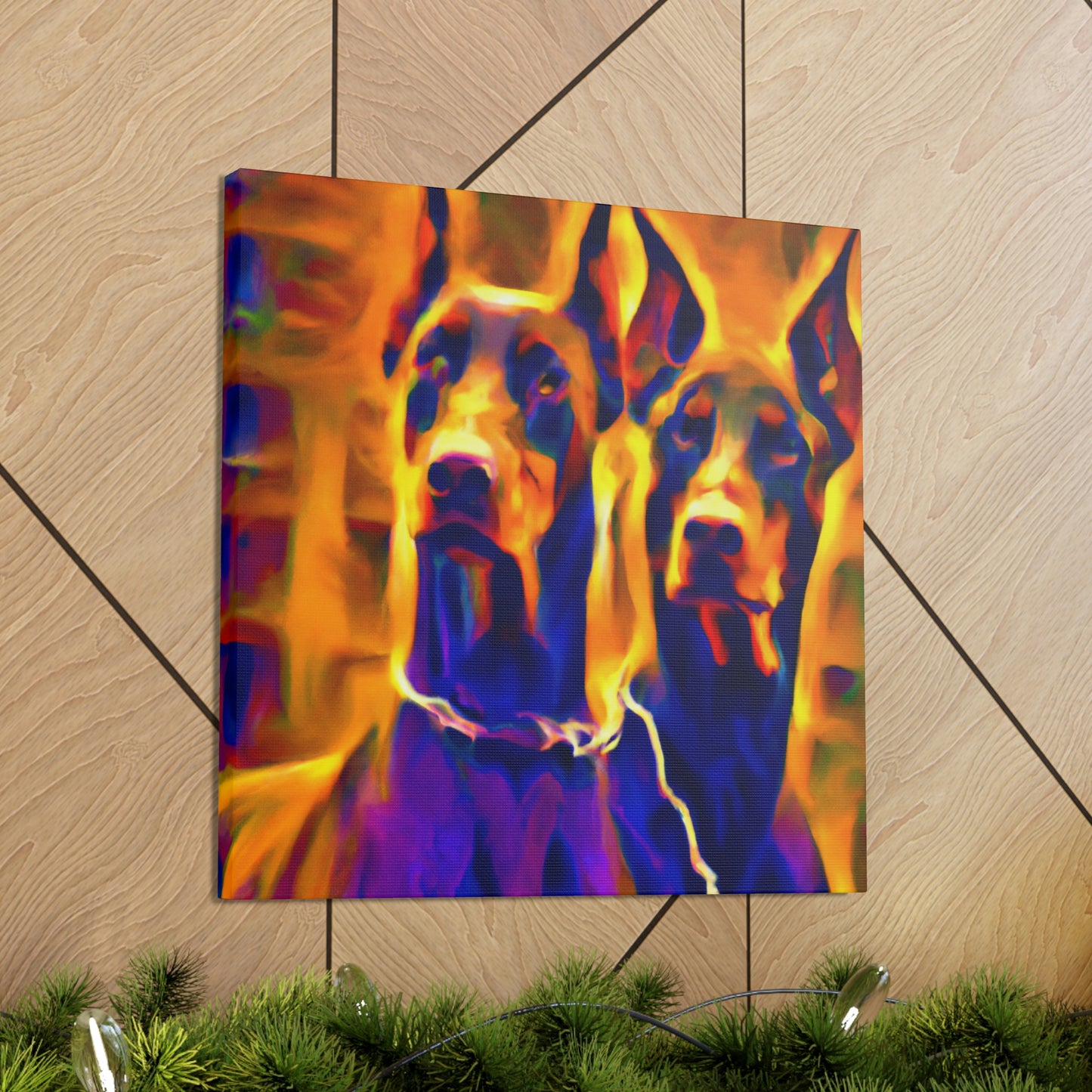 "Loyal Doberman Dreams" - Canvas