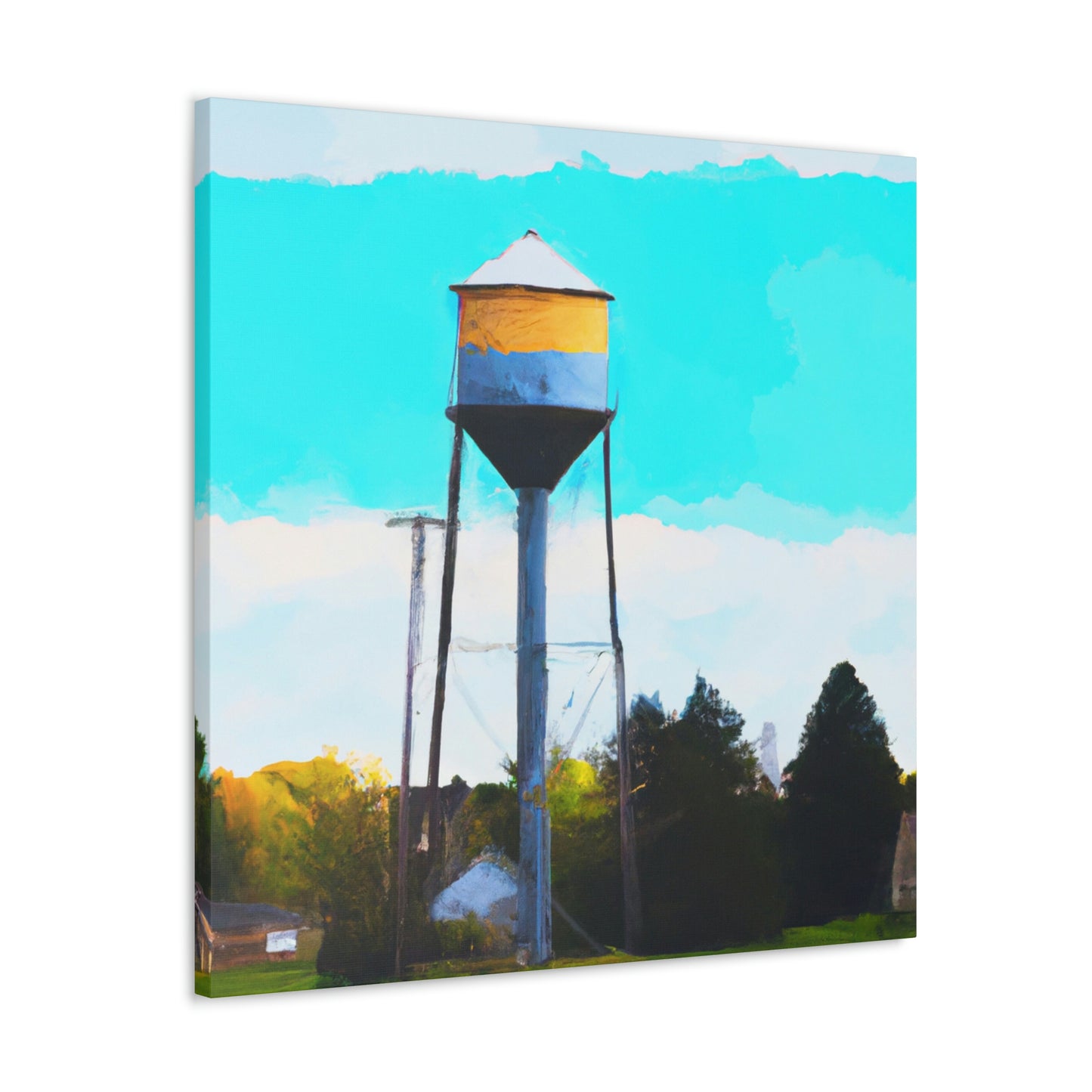 Aquatic Tower Wonder - Canvas