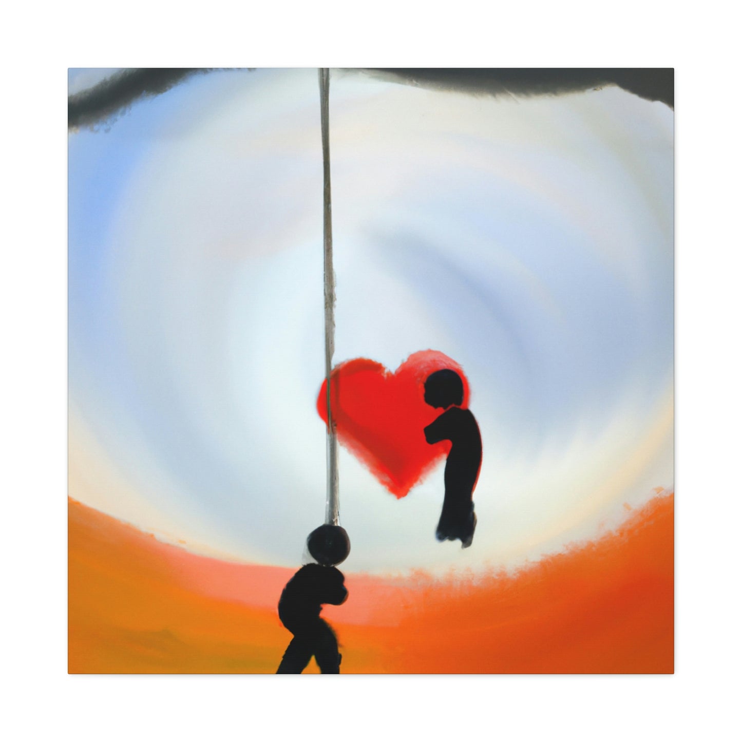 "Love Swings Serenely" - Canvas