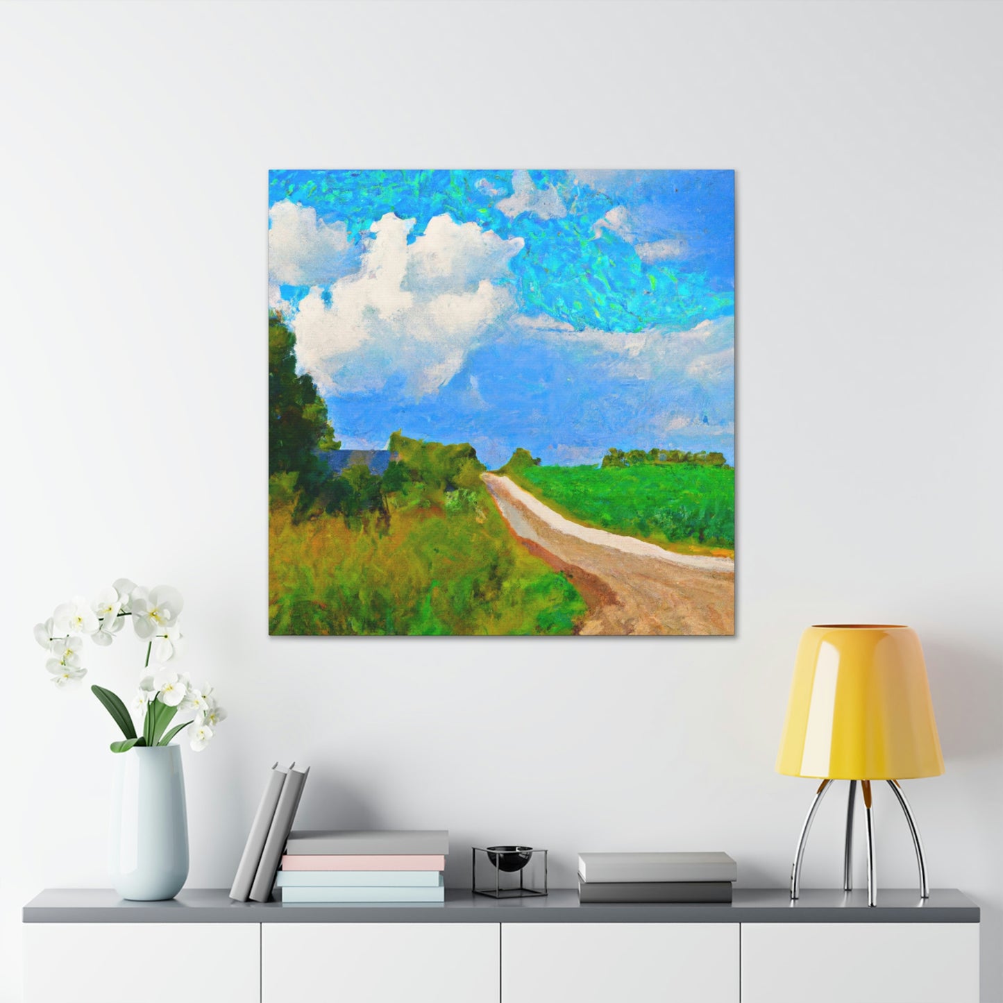 "Country Road Sunset View" - Canvas