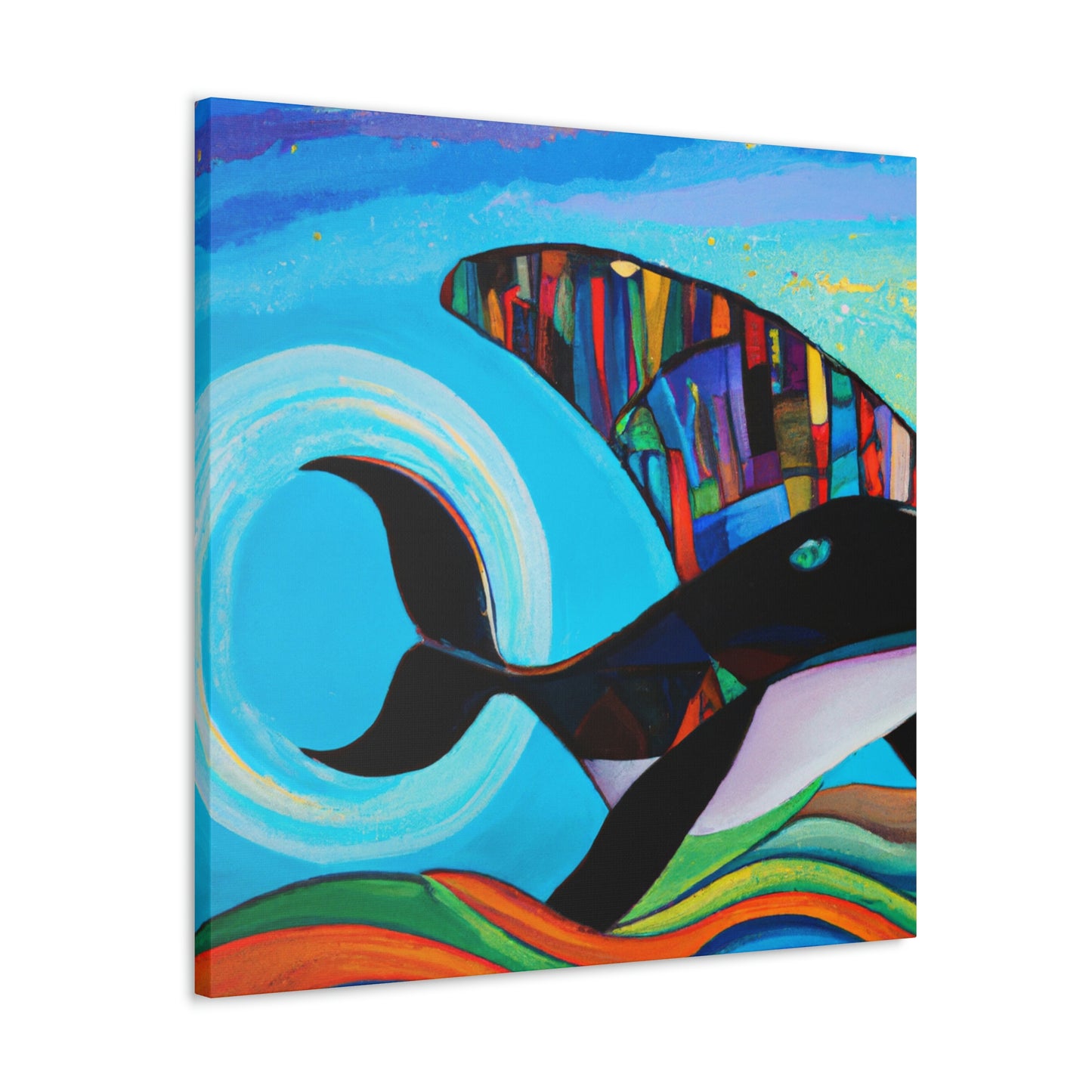 "Whaling in Art Deco" - Canvas