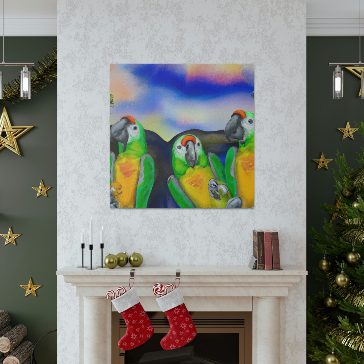 Parrots of Paradise Surreal - Canvas