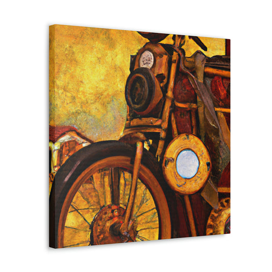 Motorcycle In SteamGear - Canvas