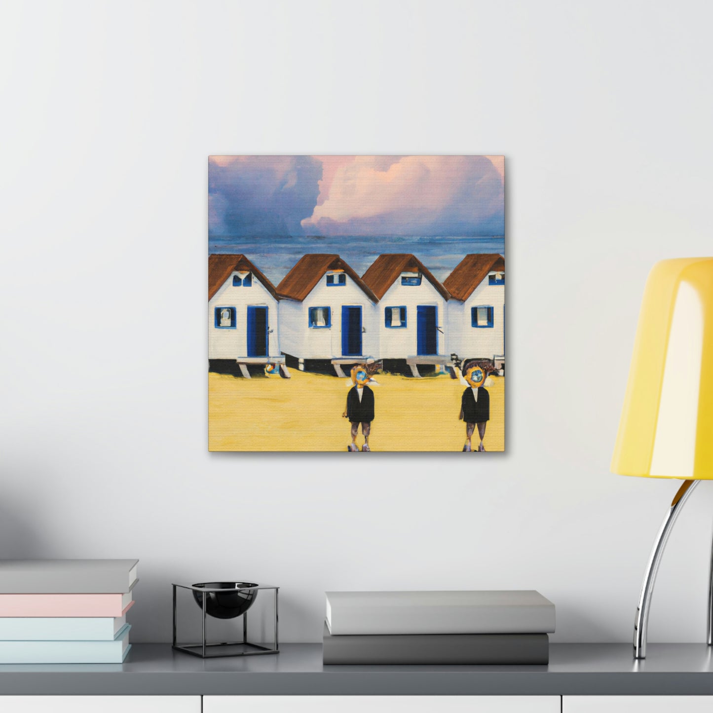 Surreal Seaside Cottages - Canvas